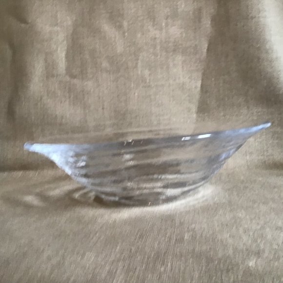 Simon Pearce Art Glass Display or Serving Bowl Hand Blown Heavy Glass - Picture 8 of 11